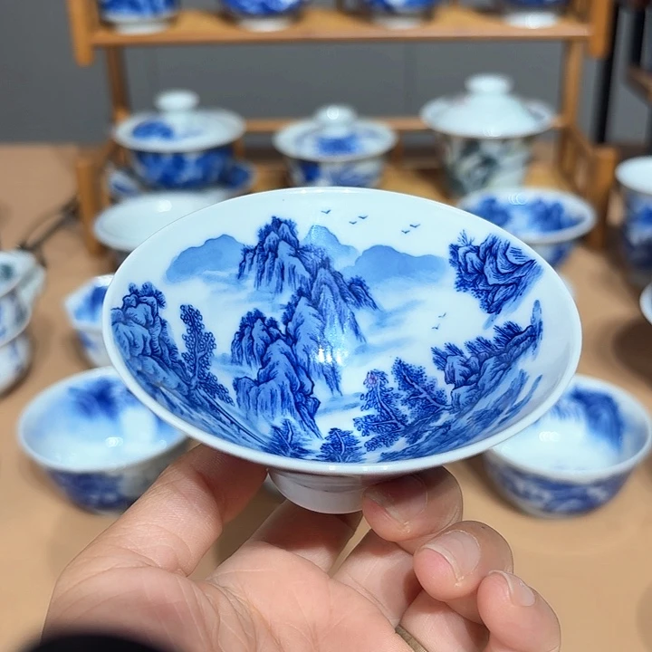 景德镇纯手工手绘斗立杯