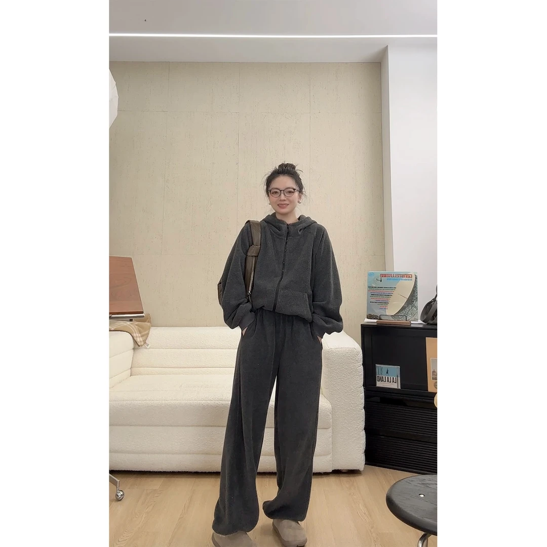 苏安家（裤子）｜两穿暖暖裤2.0 升温秘籍摇粒绒运动裤拖地裤可收口