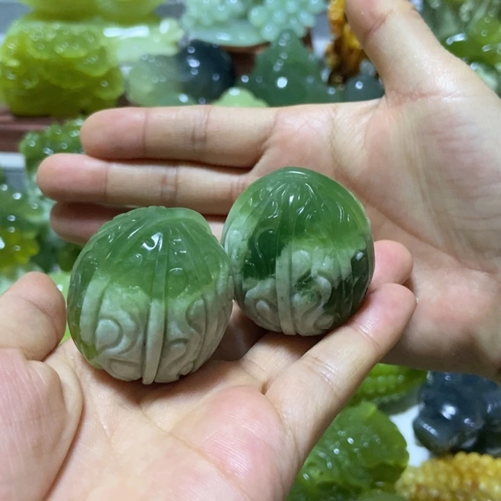 【闪购商品】未镶嵌蛇纹石玉把件穿****期
