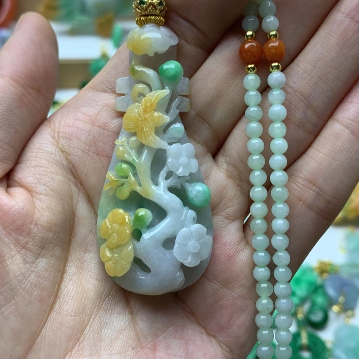 颈饰未镶嵌翡翠翡翠