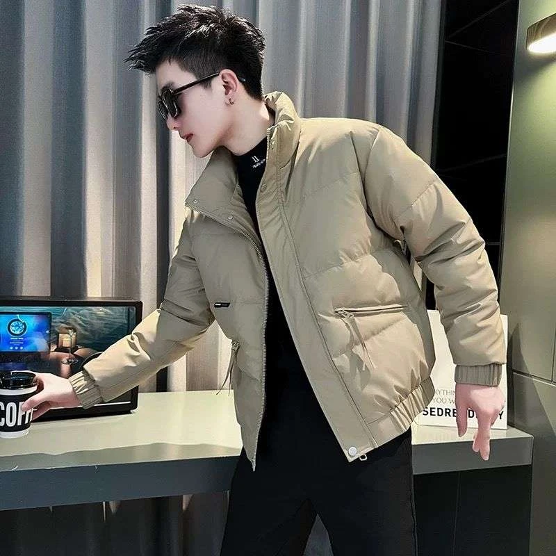 【万达撤柜】冬季潮牌宽松棉服男休闲痞帅加厚短款棉袄子2025新款