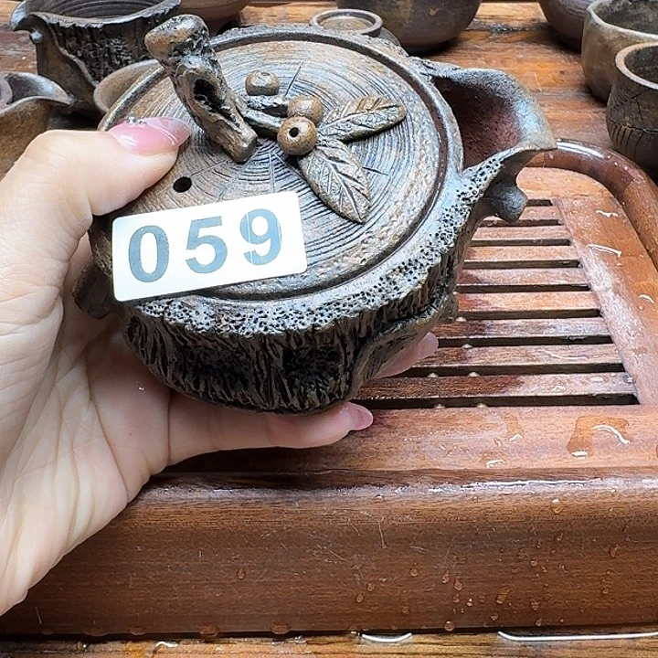 纯手工制作粗陶茶具金*师