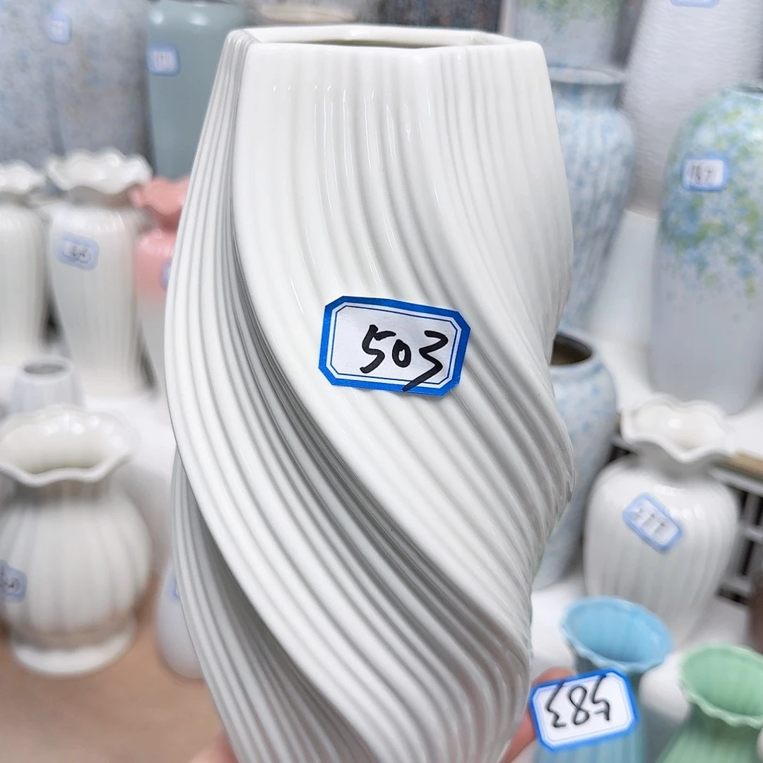 瓶503号白色陶瓷高25厘米一个