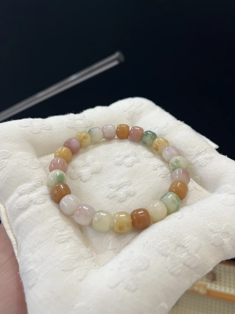 炫彩小精灵水磨菩提卡10文玩手串默认微瑕盘玩