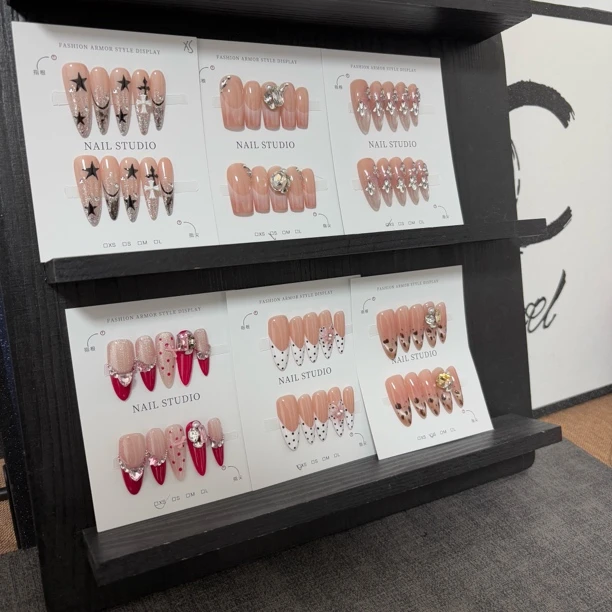 （301-500）直播间过款专拍显白美甲手工穿戴甲高级感手工穿戴甲片