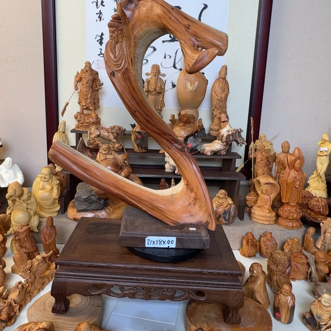 崖柏小木匠艺雕一物一拍