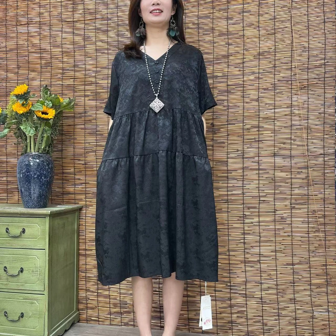 263夏季新款遮肉显瘦洋气减龄连衣裙