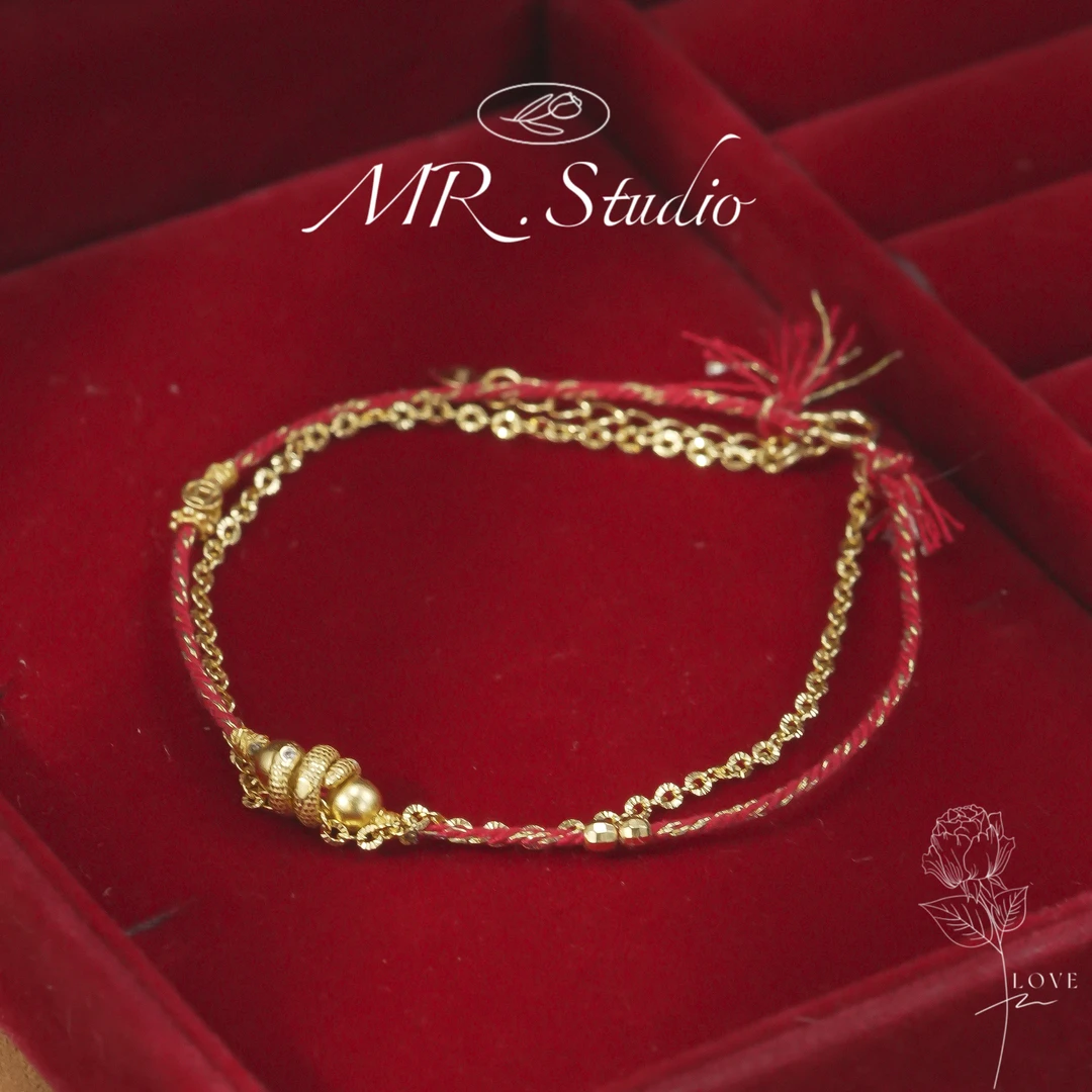 925银手链 木润【蛇蛇红绳】S925银红绳蛇年红绳