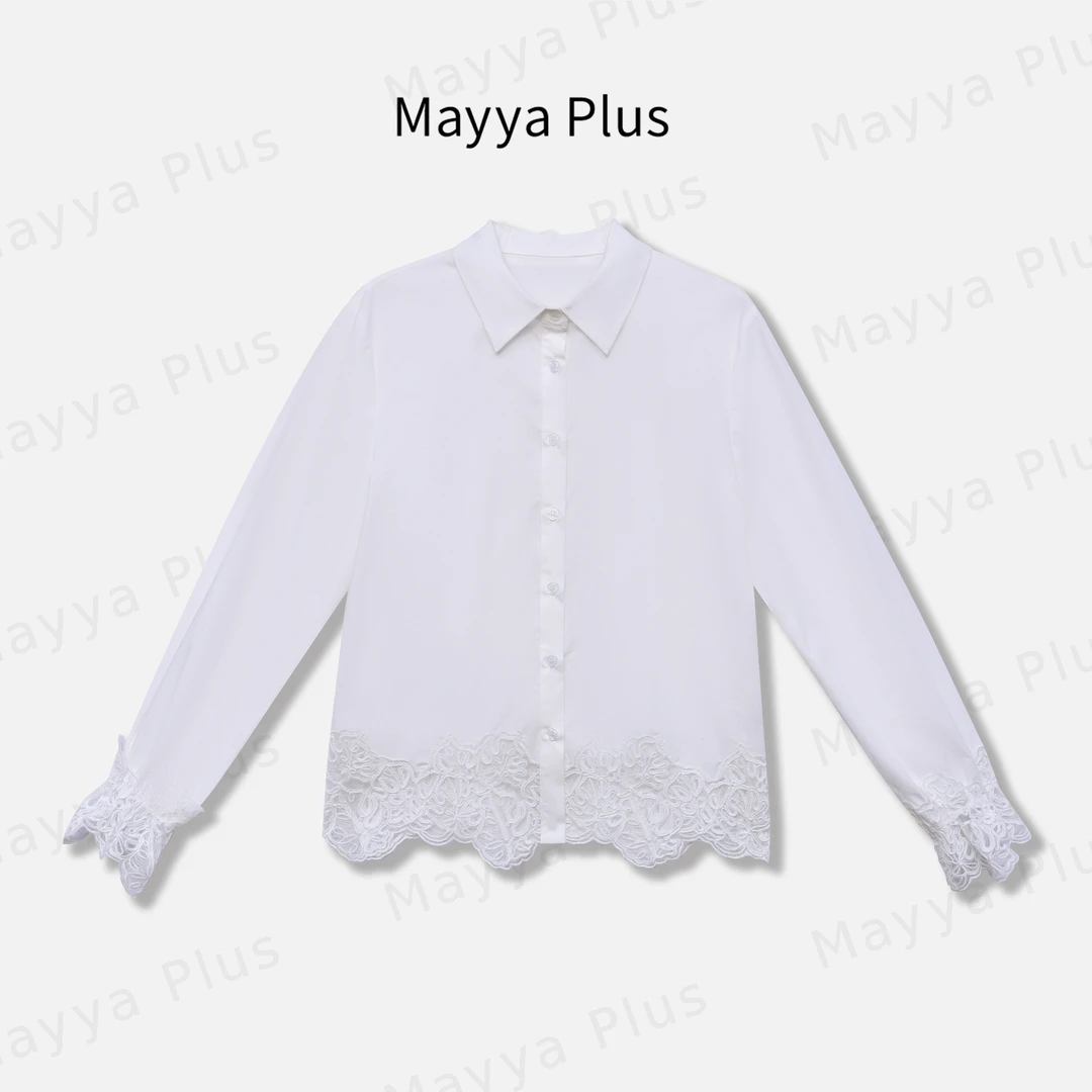 【倾颜】Mayya Plus麦芽定制轻奢气质显瘦百搭梭织上衣32518030