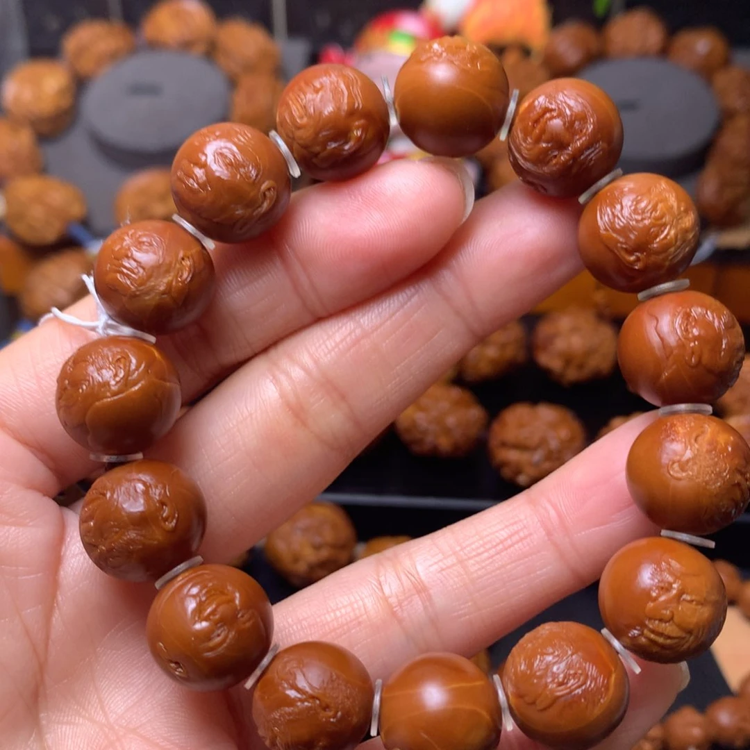 橄榄核手串/手链金标十八罗汉14尺寸