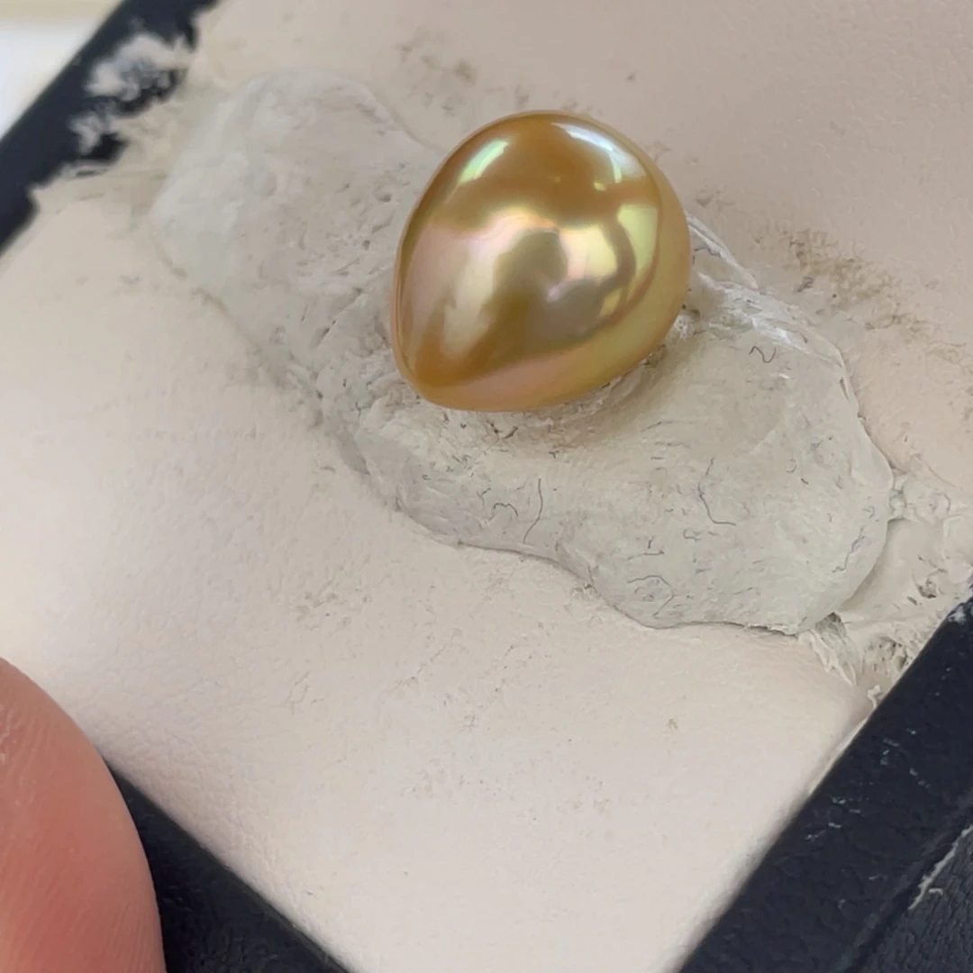海水珍珠裸珠海水金珠炫彩