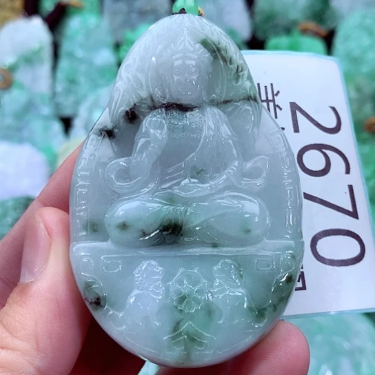 翡翠未镶嵌吊坠(不含链)