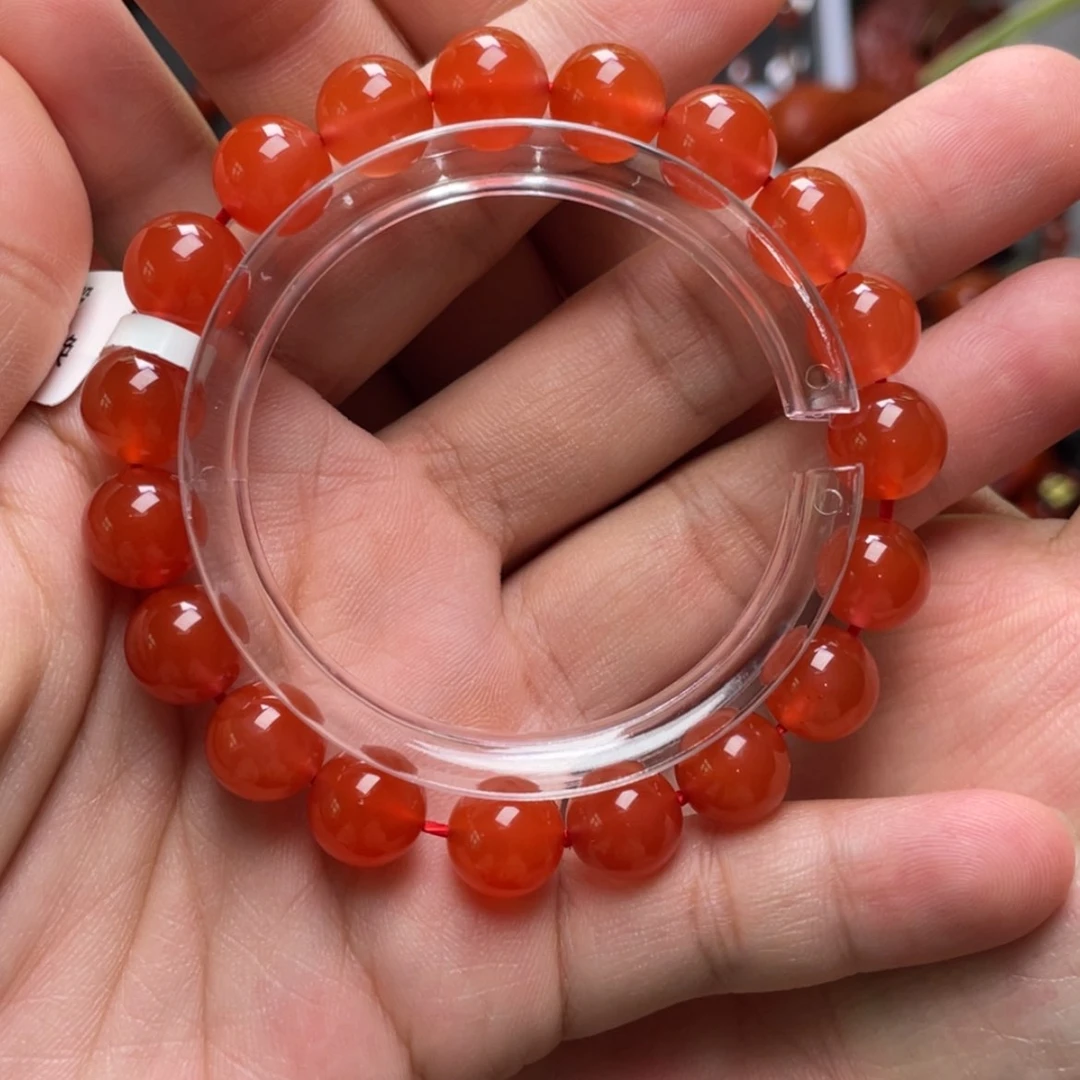 【闪购商品】未镶嵌10mm保山冰红手串南红玛瑙