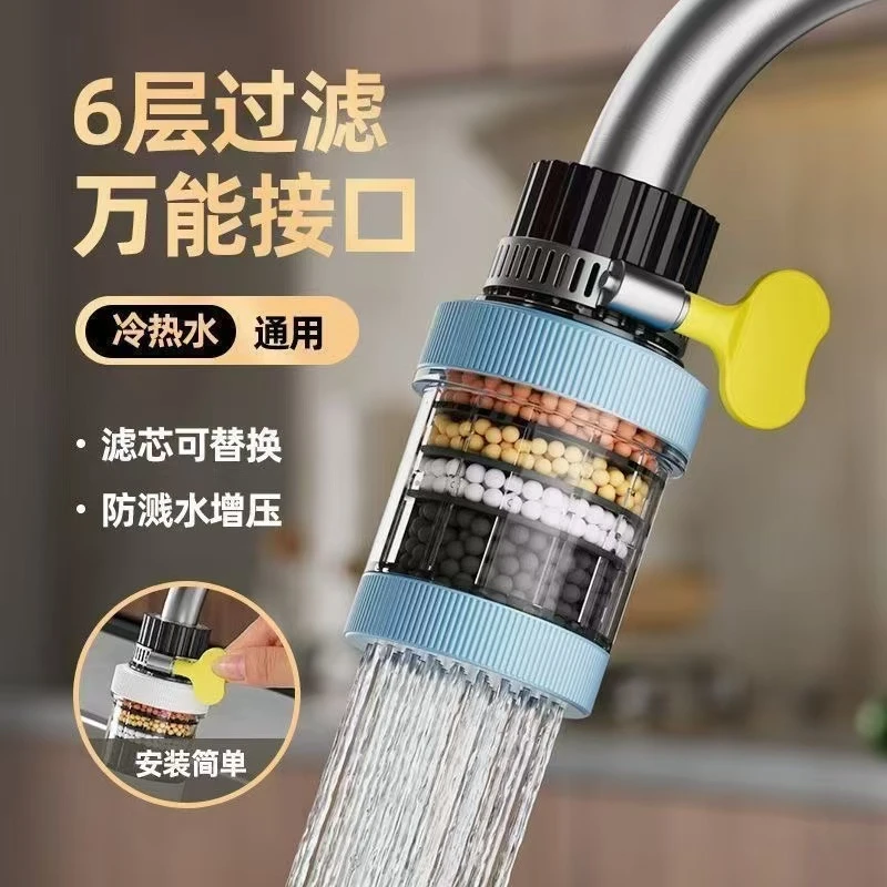水龙头过滤器头嘴可拆洗家用自来水净化器厨房延伸防贱净水器神器