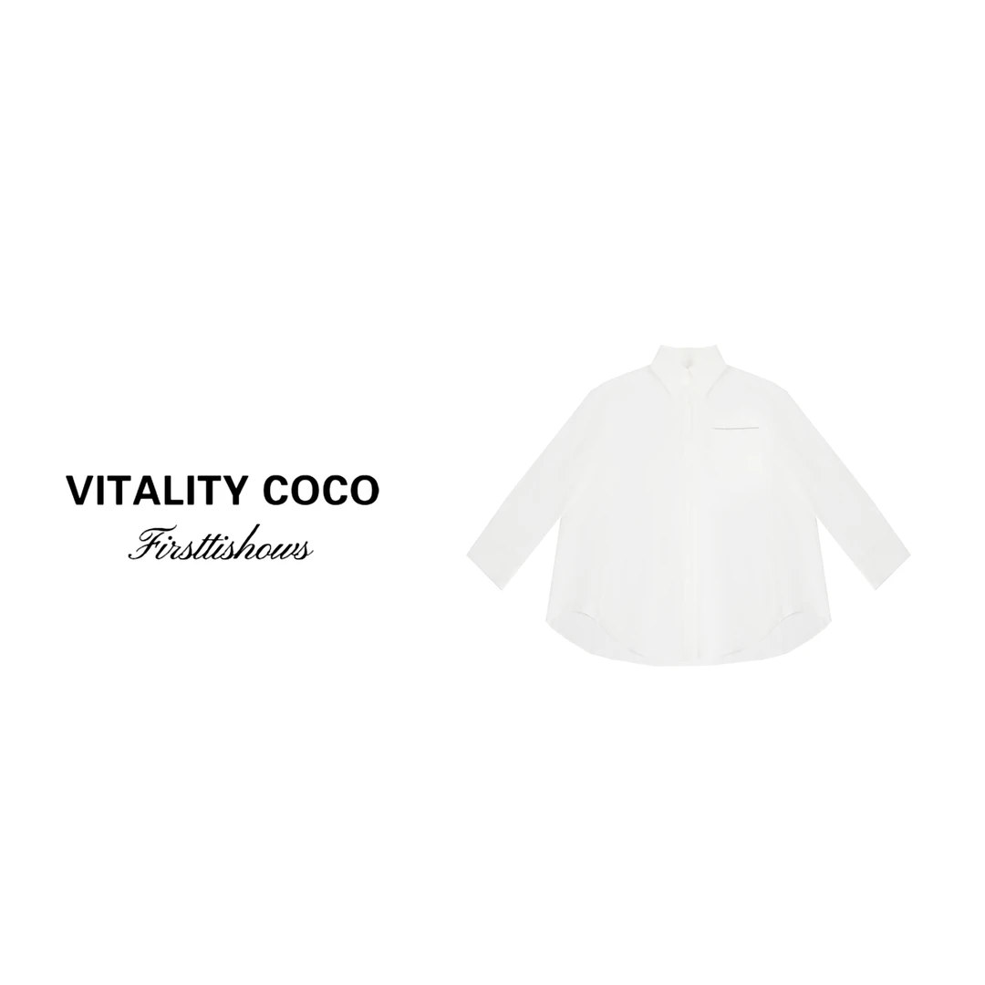 「VITALITY COCO」25年春季上新星链衬衫休闲衬衣-1858