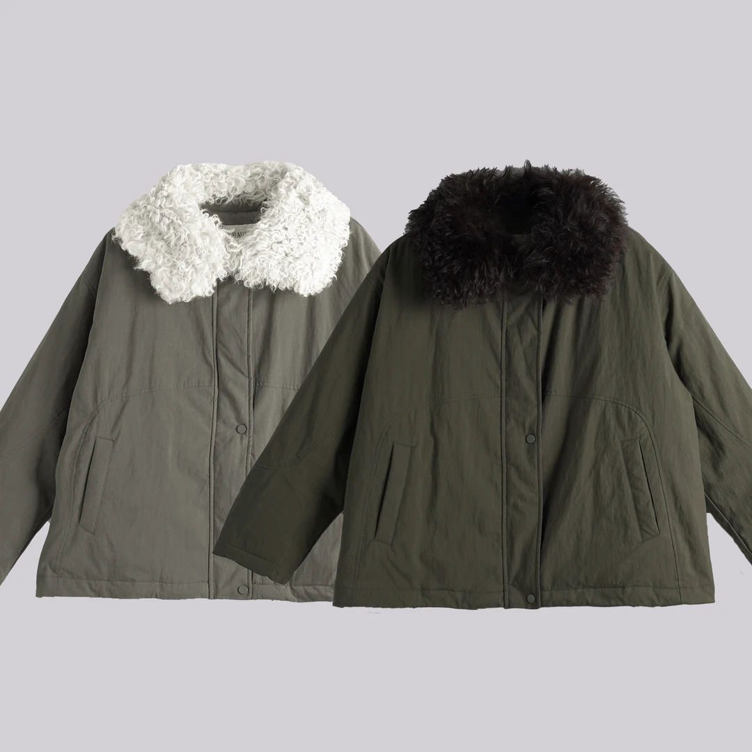 WK毛毛领羽外套羽绒服#