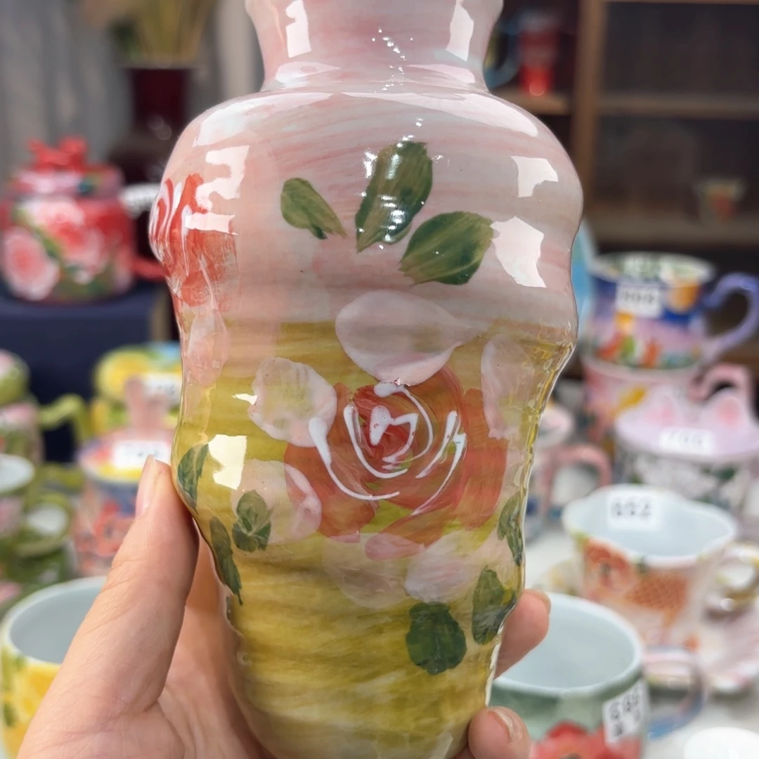 景德镇手绘高温釉下彩陶瓷茶具