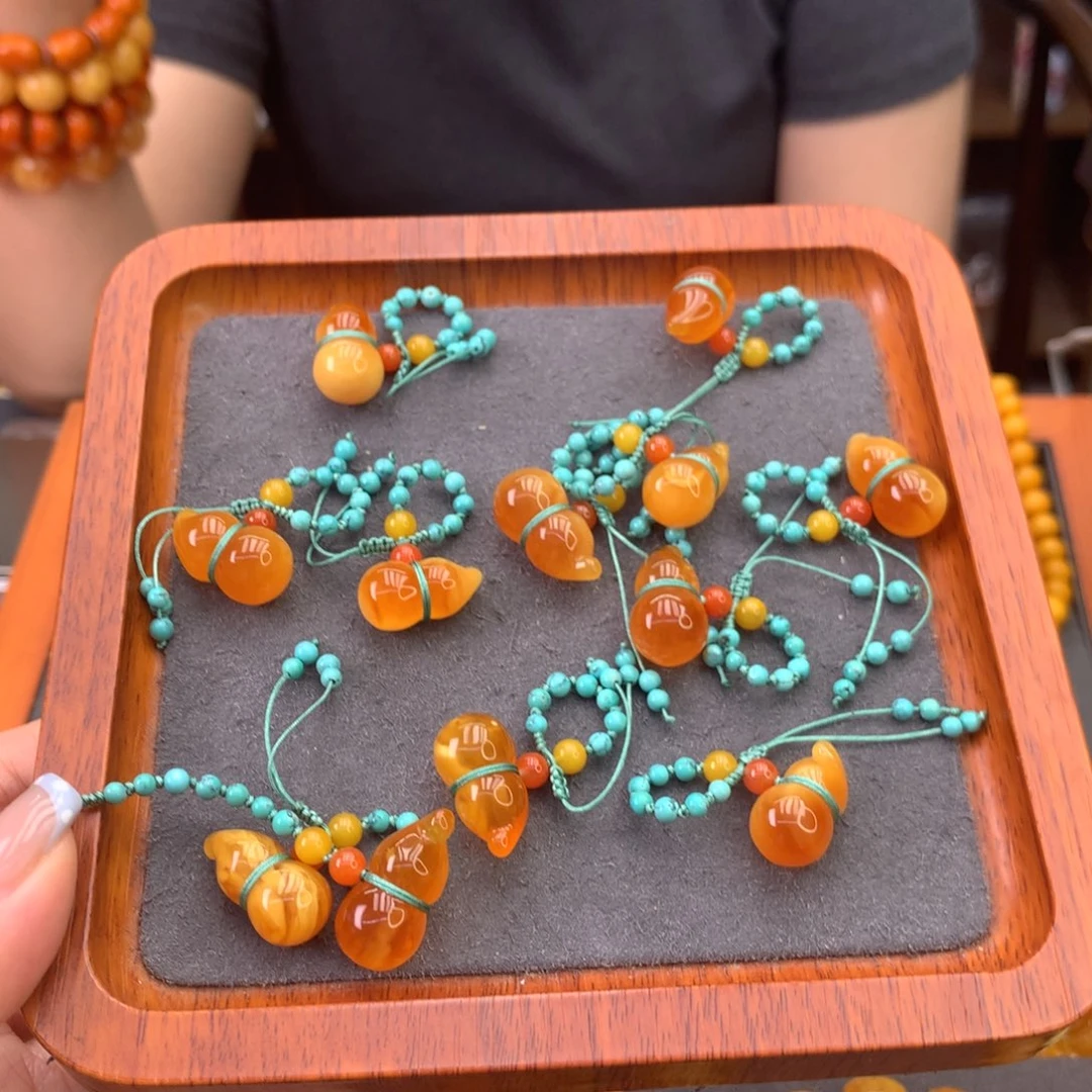 未镶嵌吊坠(不含链)琥珀多样性发一