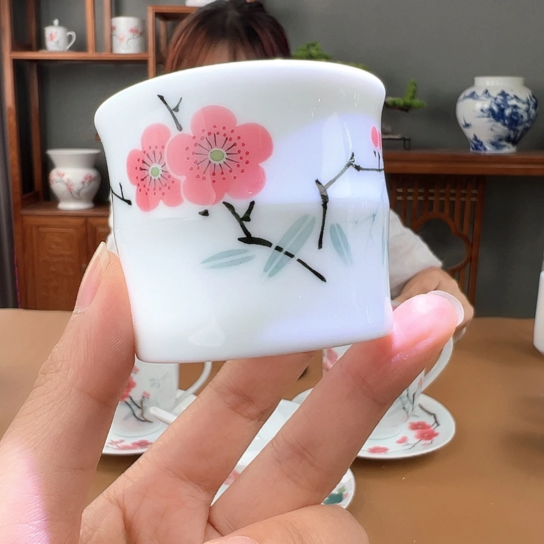 翠竹红梅竹节杯杯