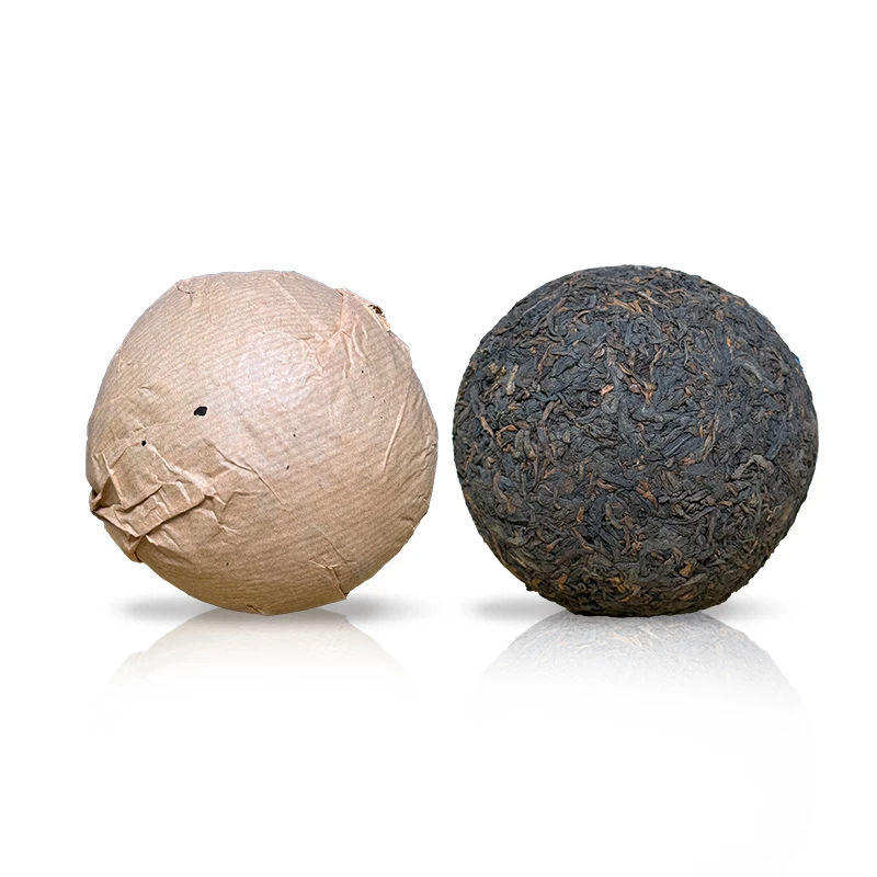 90年代 油光纸药香沱 普洱熟茶250g