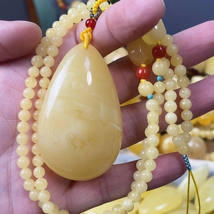 琥珀未镶嵌裸石水滴