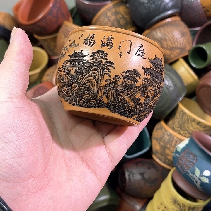 茶杯紫砂全手工紫砂主人杯