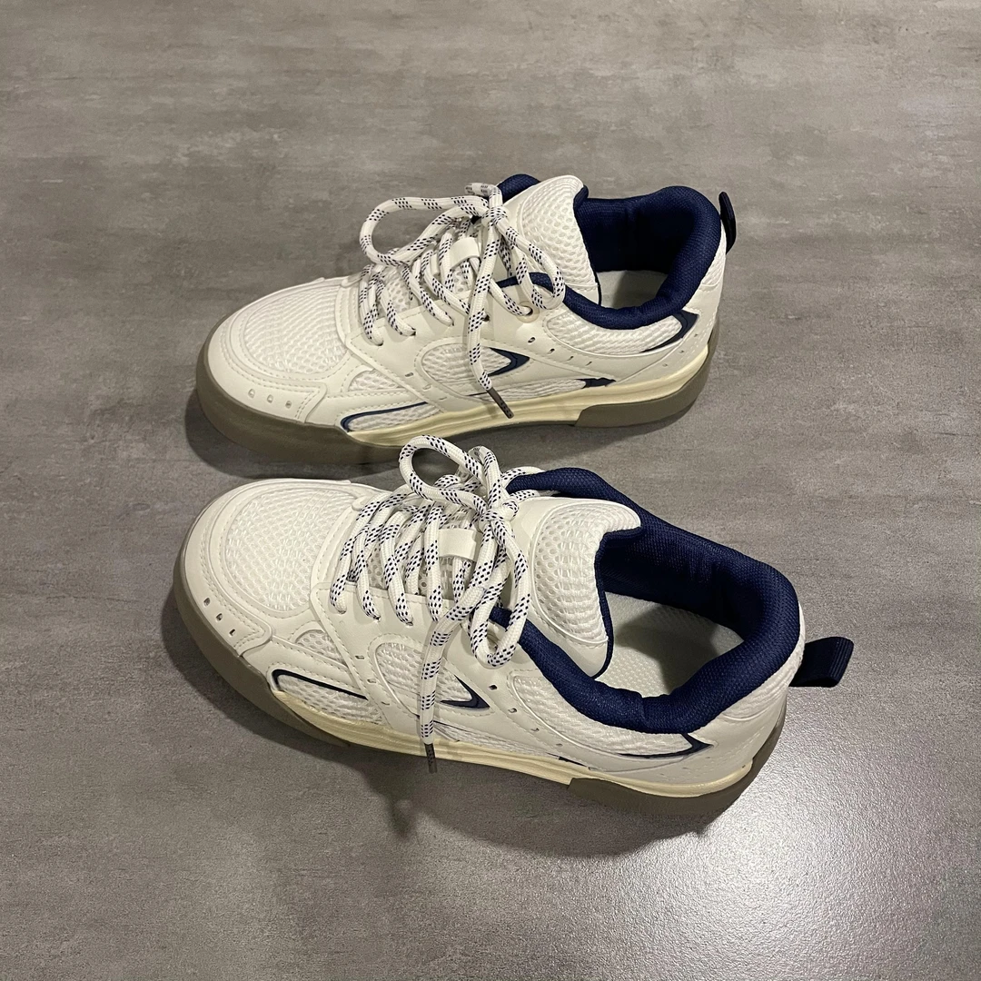 【CBMT正品】 网面透气运动鞋女鞋子女2025春夏季新款复古港风板