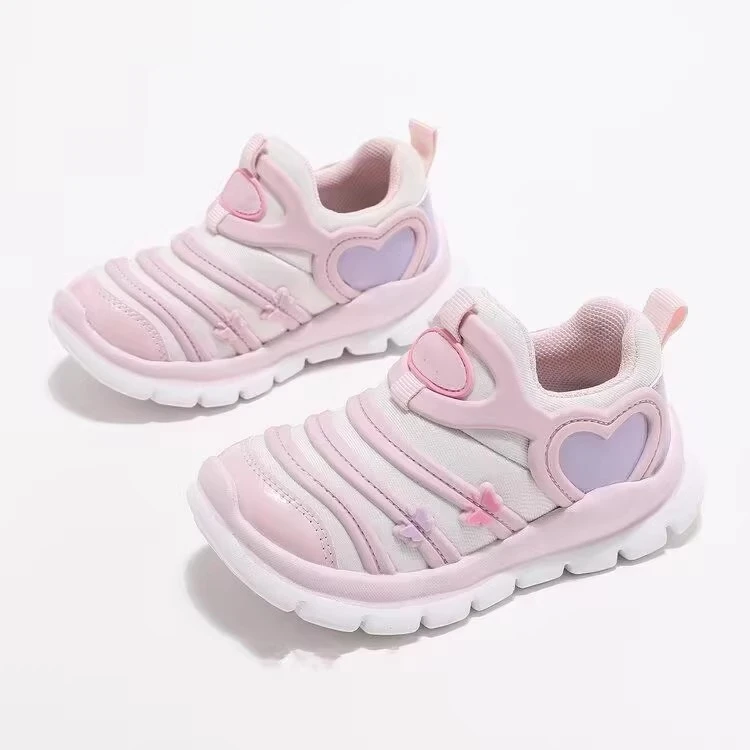 ABC儿童毛毛虫鞋春季2025男童女童鞋幼儿园小孩运动鞋春秋女网鞋