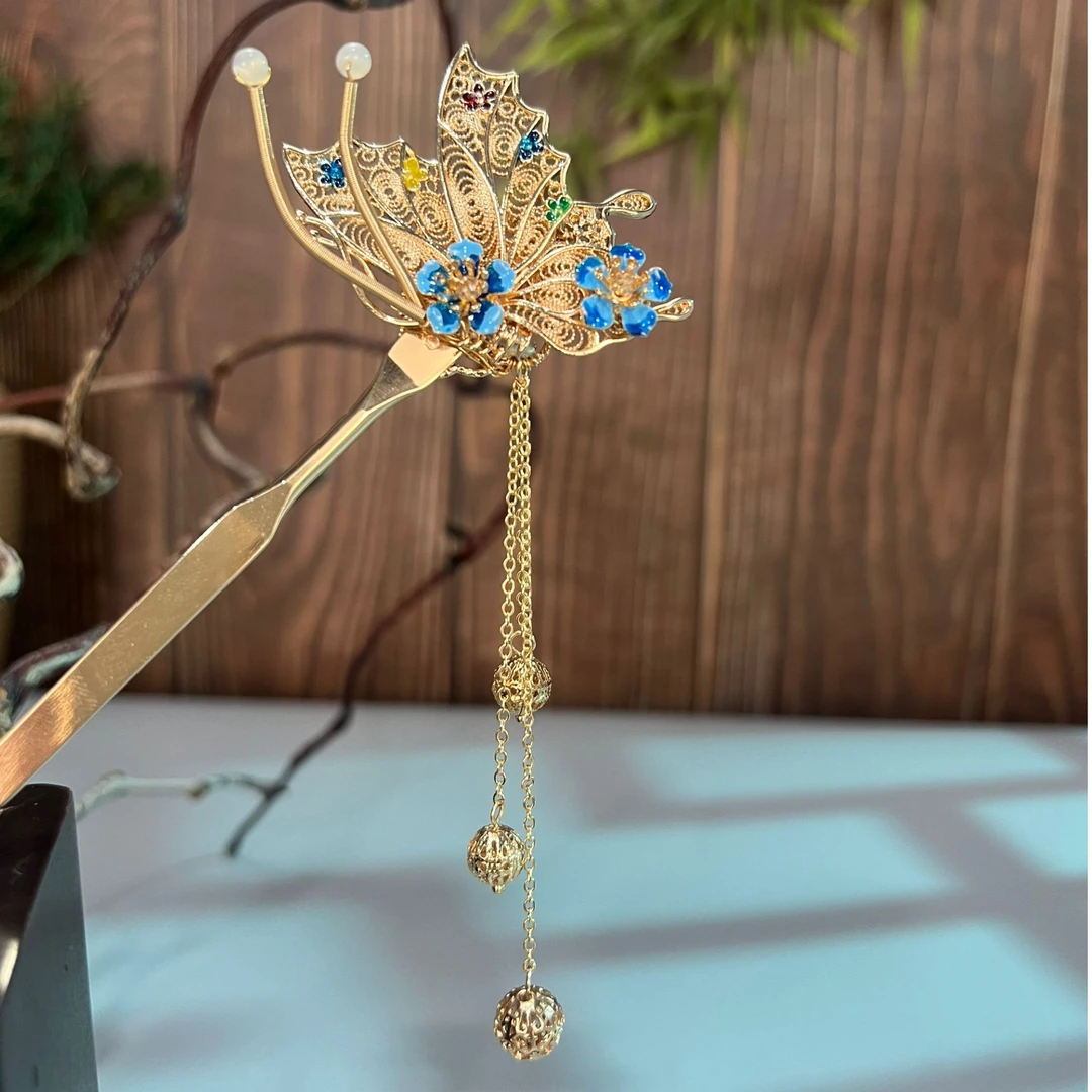 [南初]古悦倾城古风汉服发饰百搭富贵盘发簪