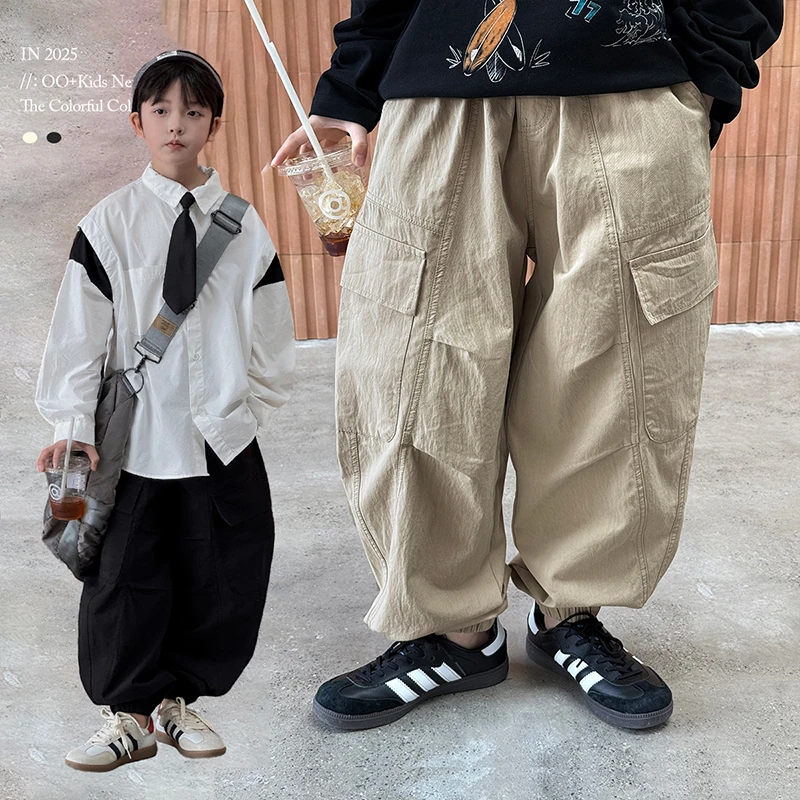 【刚刚好】源源家童装2025儿童裤子中大童休闲裤春季长裤春3