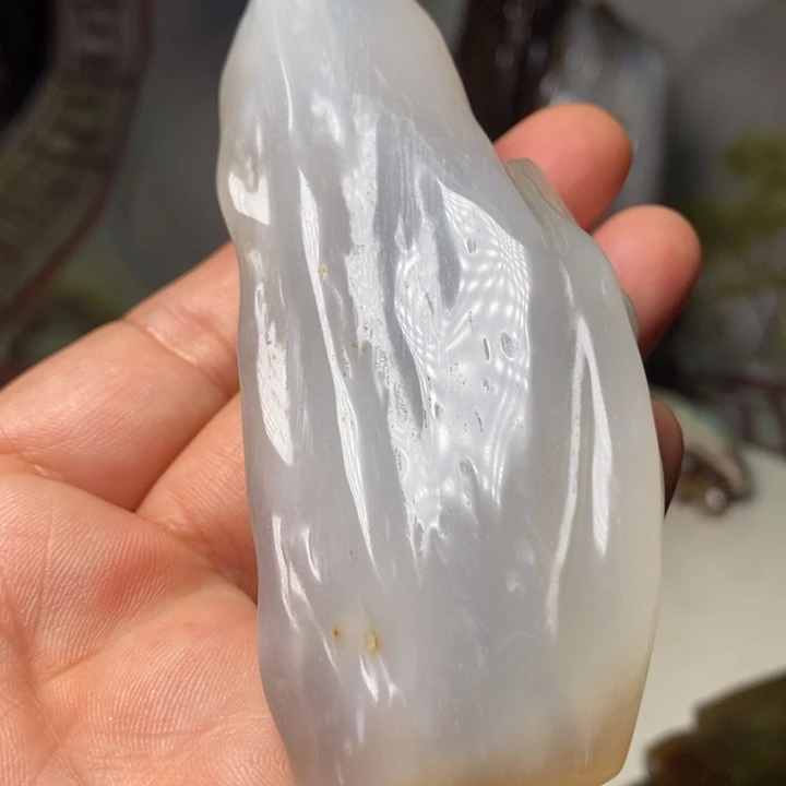 石材家居摆件硅化木