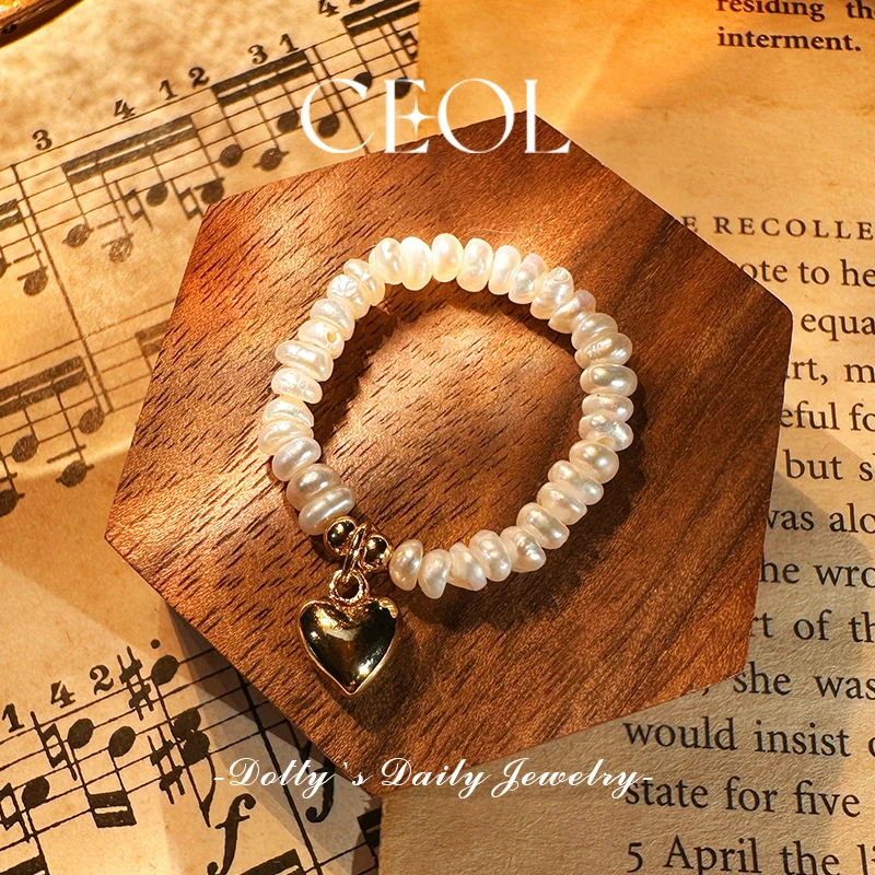 铜合金戒指 CEOL 法·【罗纳情诗】春夏  简约法式百搭戒指 K048028