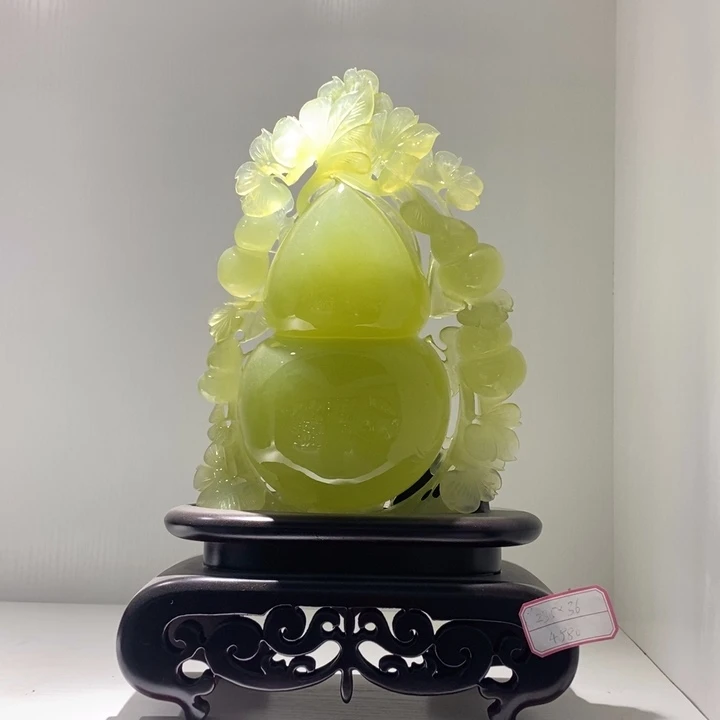 未镶嵌蛇纹石玉（覆膜）珠宝奇石