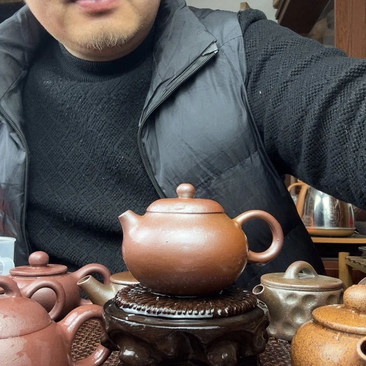 紫砂茶壶用****0微瑕匣钵柴烧壶壶