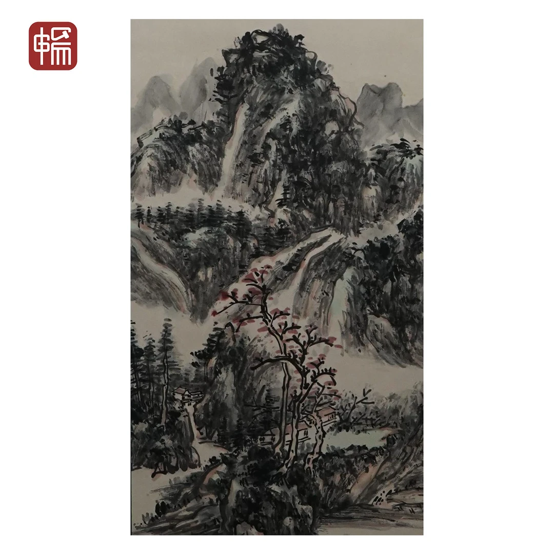 B239 近现代《秋山漫笔》73*37（2.43）纸本立轴 ZP