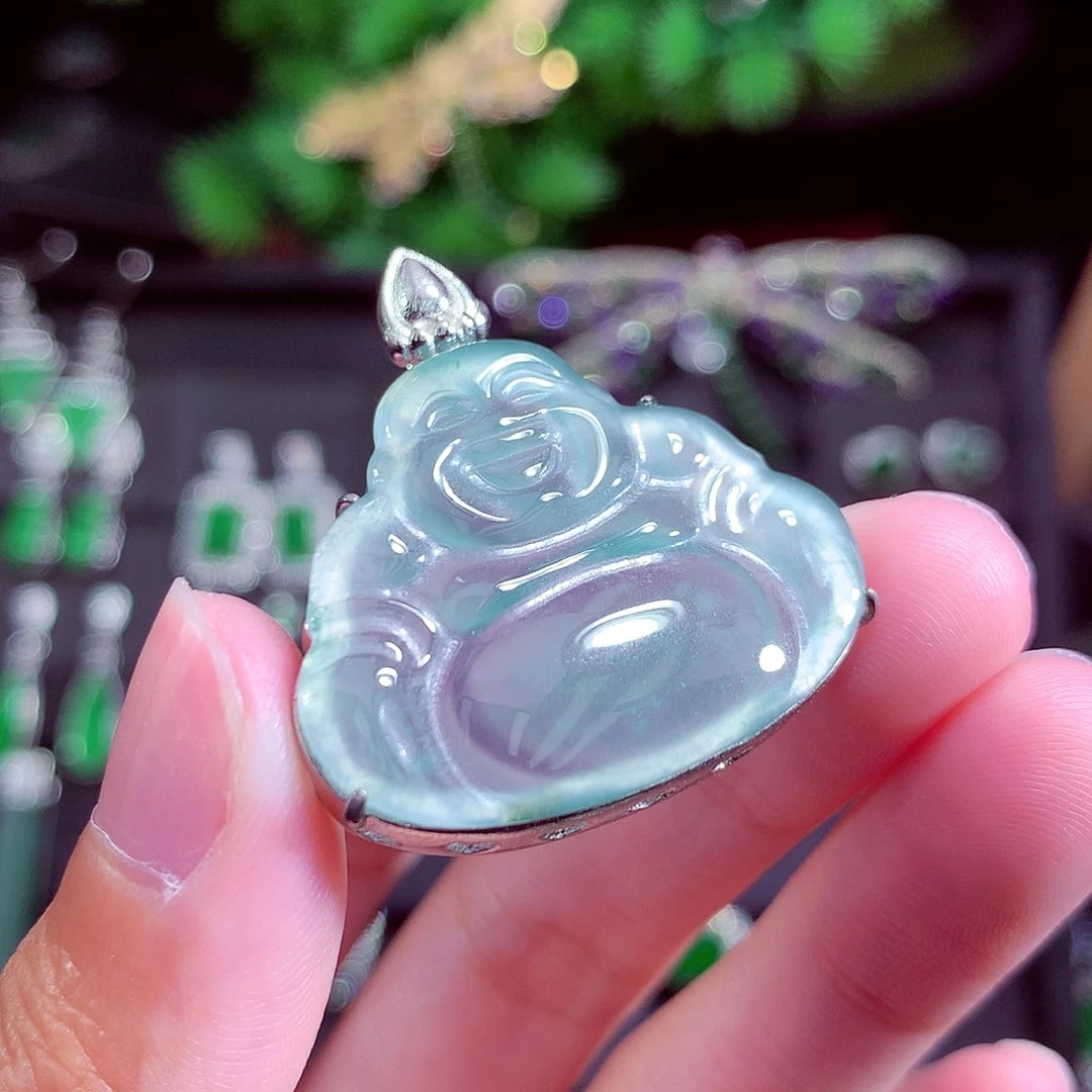 颈饰未镶嵌翡翠天然