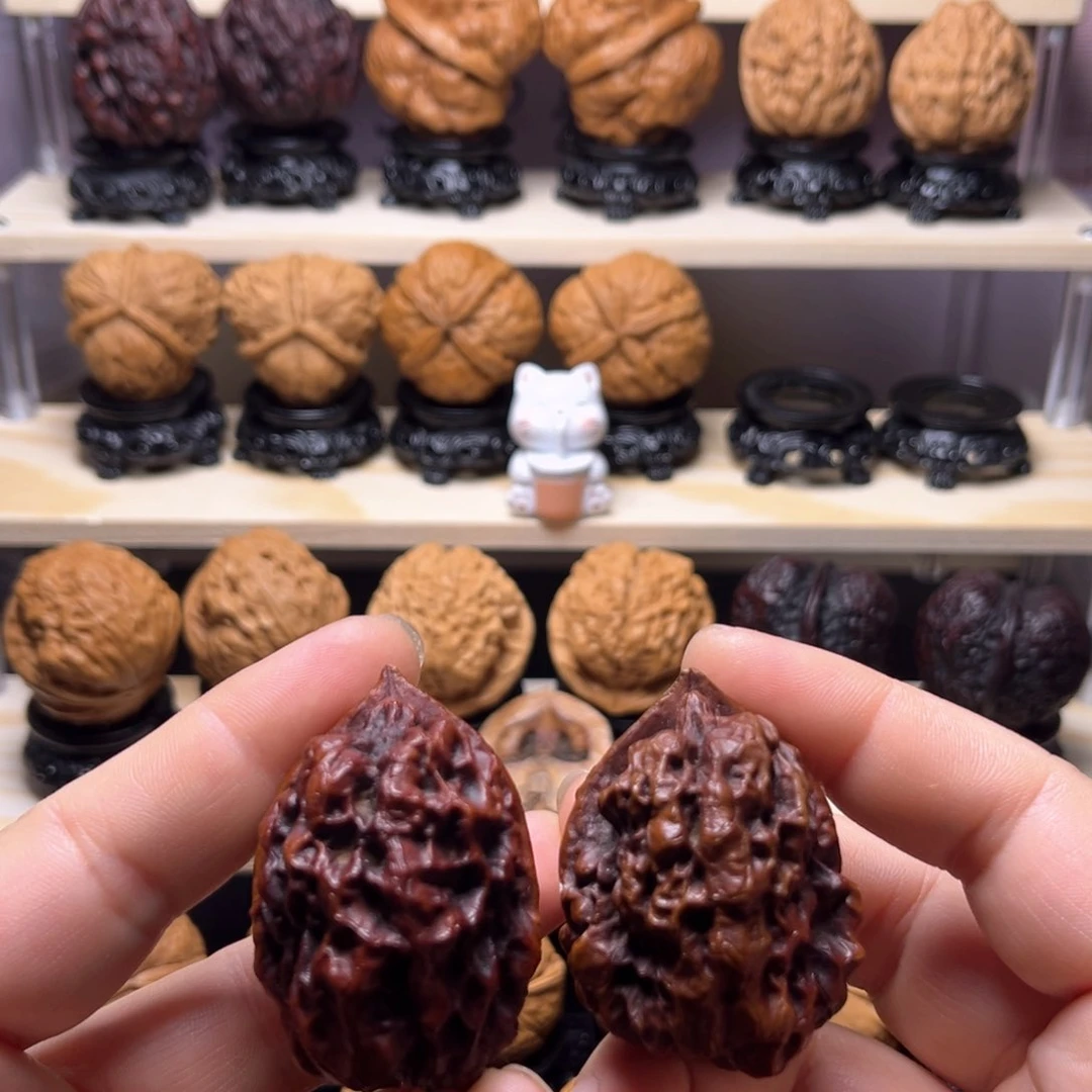 文玩核桃吊坠17w上古蛤蟆头44尺