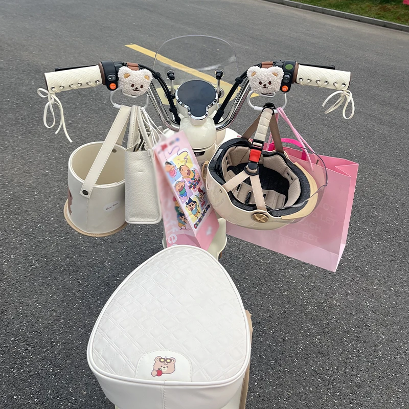 电动瓶车挂钩前置通用置物神器电瓶车卡通可爱实用小配件承重挂钩