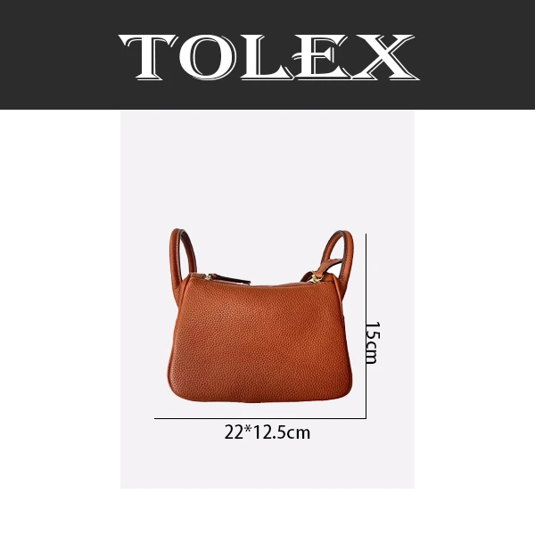 TOLEX2025新款手工时尚百搭林小女包棕色