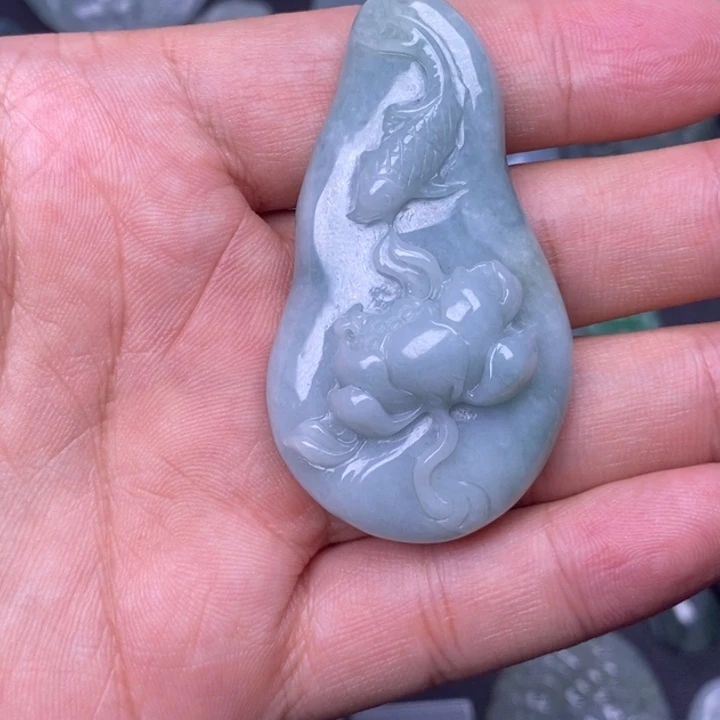 翡翠未镶嵌颈饰天然缅甸翡翠A货