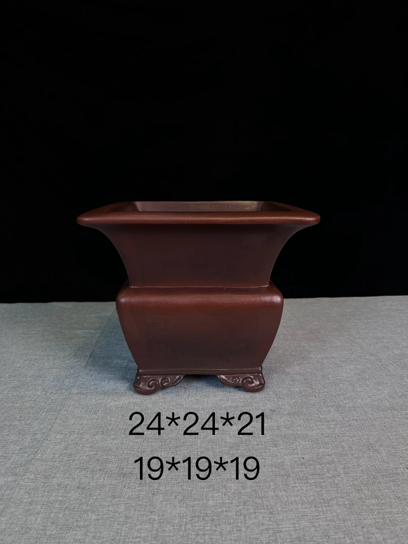 金鼎四方盆，上手细腻，观赏性高，全手工制作，古典，古朴，古拙