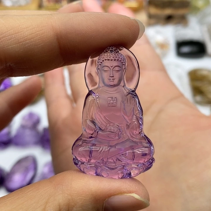 水晶颈饰未镶嵌春*定制