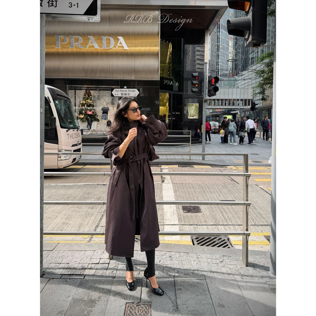 RRB Design 「长期主义」三穿加厚保暖可拆卸内胆长款鹅绒风衣外套