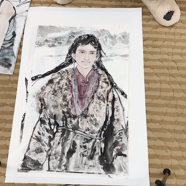 国画花鸟的翅膀和翅膀