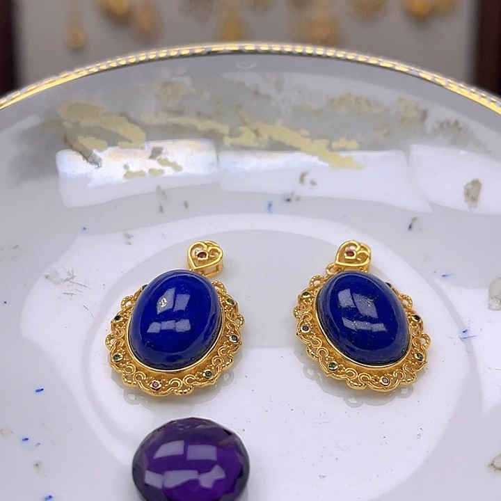 银S925镶嵌颈饰紫晶紫晶925镶嵌3