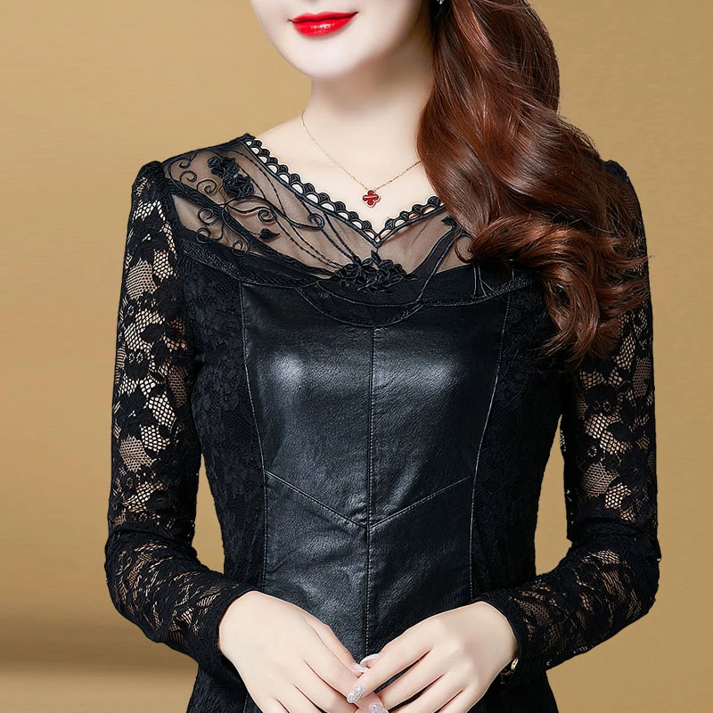 1678蕾丝打底衫女【3XL,M】