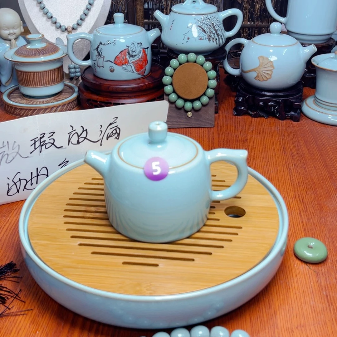 【闪购商品】河南汝瓷原产地，茶器，手串，花瓶大全