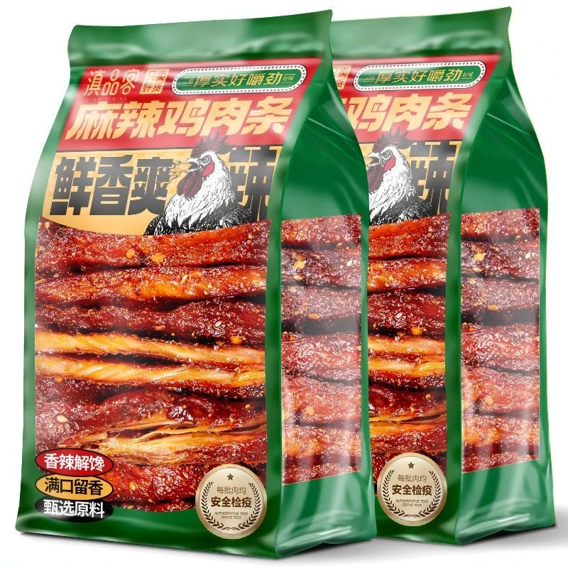 滇品客麻辣鸡肉条香辣手撕鸡胸肉干学生宿舍上班耐嚼解馋卤味零食