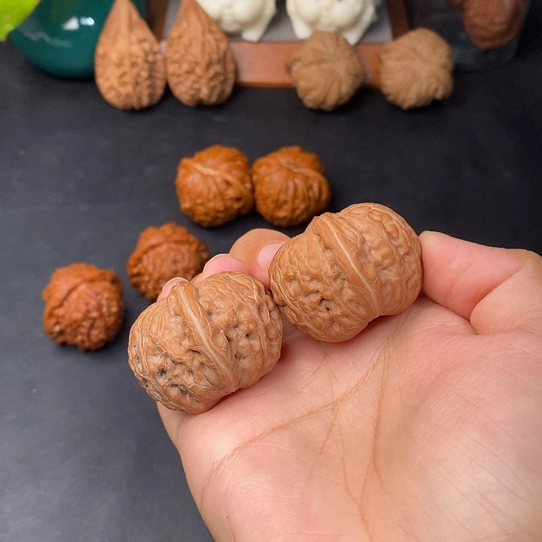 文玩核桃把件元宝全品36