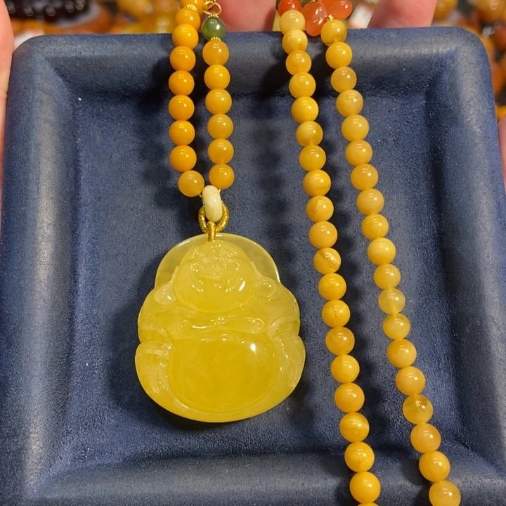 蜜蜡颈饰未镶嵌蜜蜡